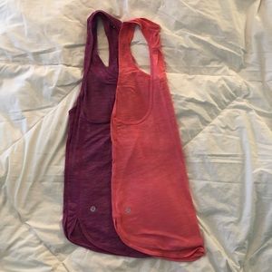 2 size 2 105 Singlet Lululemon tanks!!